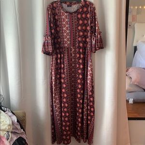 Plus Size Bell Sleeve Dress